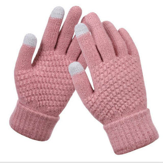 Eive | Gebreide handschoenen met touchscreen, stijlvol en functioneel Roze
