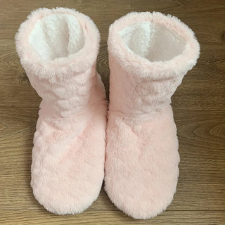 Bary | Hoge teddy pantoffels, warm en zacht Roze