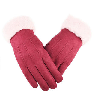 Raitlyn | Fluweelzachte leren handschoenen, praktisch en stijlvol Rood