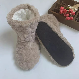Bary | Hoge teddy pantoffels, warm en zacht