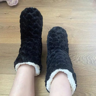 Bary | Hoge teddy pantoffels, warm en zacht
