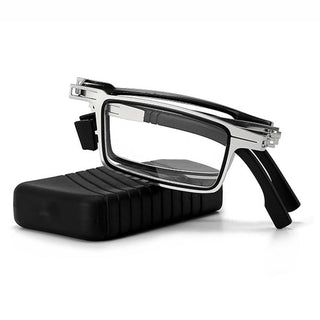 Eyez Opvouwbare Leesbril | Praktisch & super hip Zilver (vierkant)