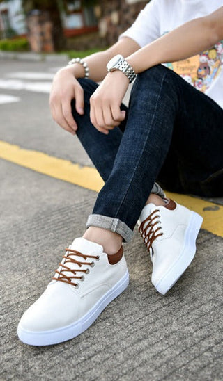 David Sneakers | Stoere herensneakers met witte zool
