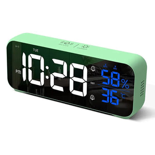 VibeClock – Muzikale Digitale Wekker Met Alarmfunctie Groente