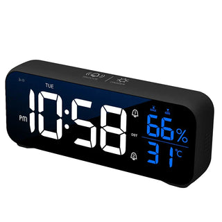 VibeClock – Muzikale Digitale Wekker Met Alarmfunctie Zwart