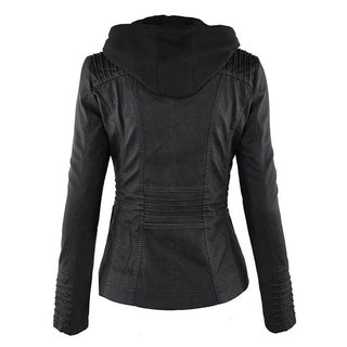 ELYSSI Leren Jas Dames met Capuchon van PU-Leer