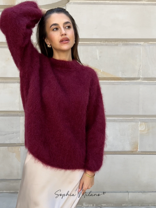 Aurora Luxe Mohair Sweater – Tijdloos Comfort en Elegantie