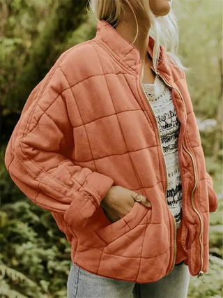 Noelle | Casual Overgangsjack Baksteenrood