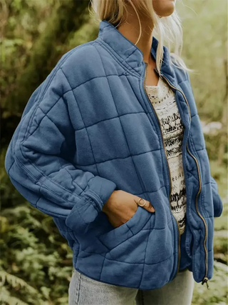 Noelle | Casual Overgangsjack Donkerblauw