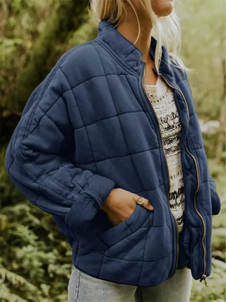 Noelle | Casual Overgangsjack Blauw Grijs