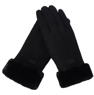 Harrie | Suède handschoenen, warm en modieus Zwart