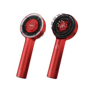 Geavanceerde hoofdhuidmassageborstel - Jewel Rood