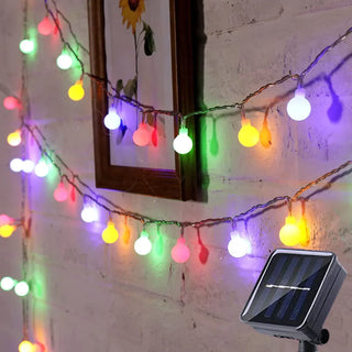 Solar-aangedreven Feestverlichting Lichtketting IP65 Veelkleurig