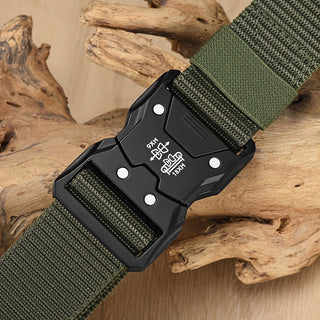 Unisex Tactische Nylon Riem – Stevig, Ademend en Veelzijdig