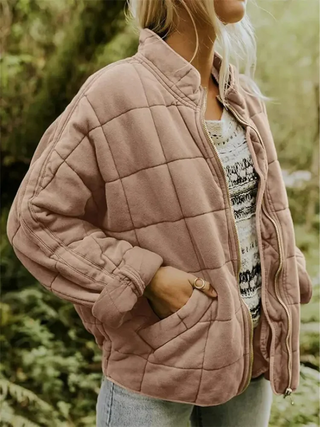 Dames Casual Overgangsjas met Comfortabele Pasvorm en Tijdloze Stijl Khaki