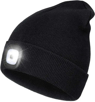 Warme LED-muts met verlichting - Bry Zwart