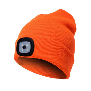 Warme LED-muts met verlichting - Bry Oranje