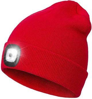 Warme LED-muts met verlichting - Bry Rood