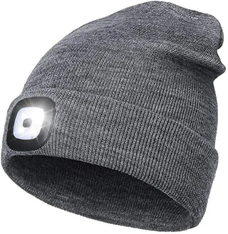 Warme LED-muts met verlichting - Bry Grijs