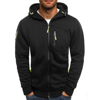 Heren Hoodie van Zachte Katoenmix – Licht & Ademend voor de Herfst Zwart