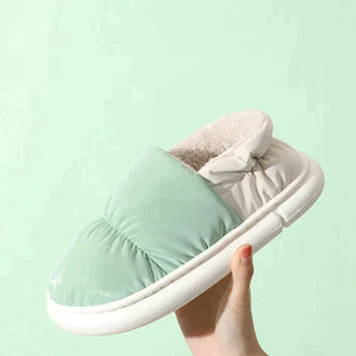 Denna | Luxe pantoffels voor extra comfort, zacht en warm Groen