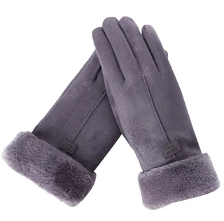 Harrie | Suède handschoenen, warm en modieus Grijs
