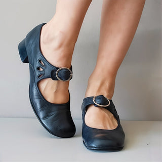 Luxe Leren Sandalen voor Comfortabele Zomerdagen Zwart