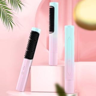 3-in-1 magische haarborstel | Bespaar tijd | Draadloos - Navali Roze