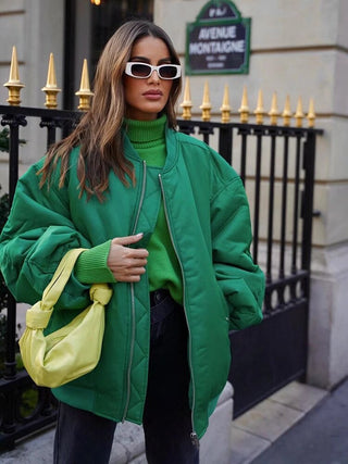 Dames Oversized Bomberjas - Zacht en warm als tussenjas