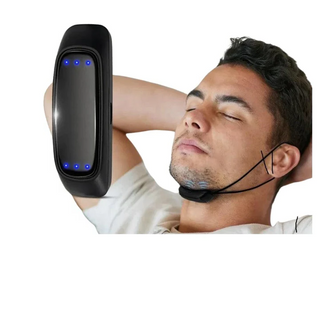 Smart anti-snurk apparaat met EMS-pulstechnologie - draagbare slaaphulp bij snurken en slaapapneu, USB