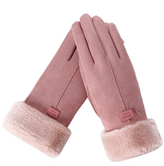Harrie | Suède handschoenen, warm en modieus Roze