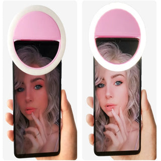 RingLed | Selfie-ringlamp met ingebouwde oplader