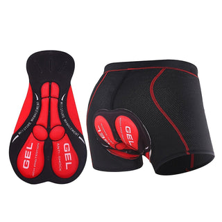 Fietsonderbroek met gelvulling - heren en dames - Logear Rood