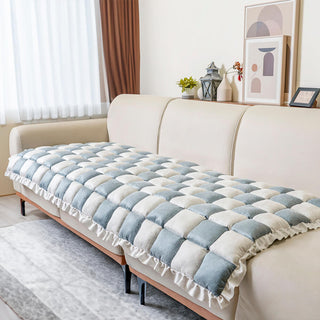 Gezellige Geruite Patchwork Huisdierenmat en Meubelbeschermer