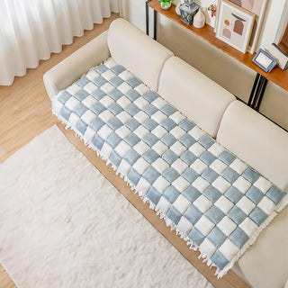 Gezellige Geruite Patchwork Huisdierenmat en Meubelbeschermer