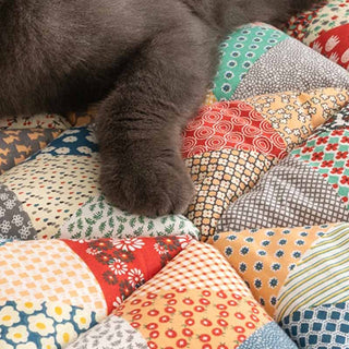 Gezellige Geruite Patchwork Huisdierenmat en Meubelbeschermer