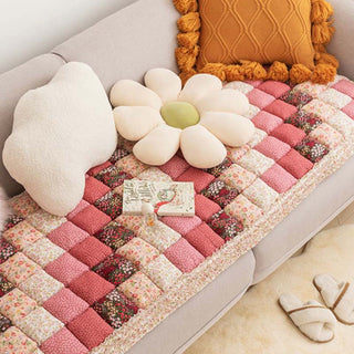 Gezellige Geruite Patchwork Huisdierenmat en Meubelbeschermer