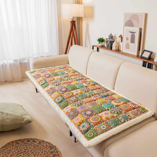 Gezellige Geruite Patchwork Huisdierenmat en Meubelbeschermer
