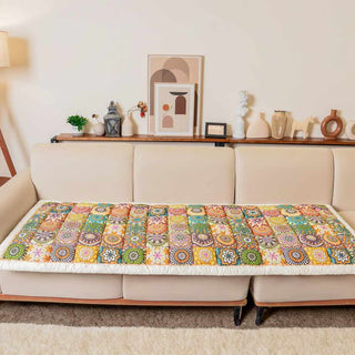 Gezellige Geruite Patchwork Huisdierenmat en Meubelbeschermer