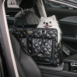 Grote Stijlvolle Multifunctionele Reistas voor Mens en Hond Zwart