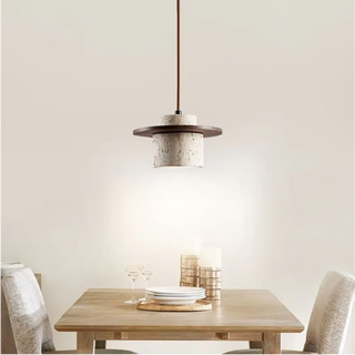 Lumino - Beton en Hout Hanglamp van Urban Light Design