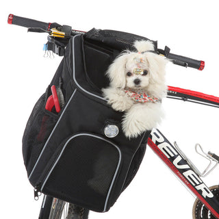 Multifunctionele Fietsdrager Rugzak voor Hond en Kat Zwart