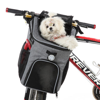 Multifunctionele Fietsdrager Rugzak voor Hond en Kat Grijs