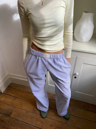 Dames Broek met Elastische Tailleband en Praktische Zijzakken