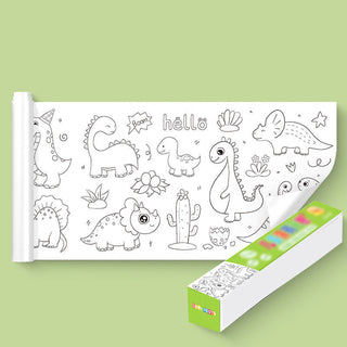 Tekenrol voor kinderen Dinosaur paradis
