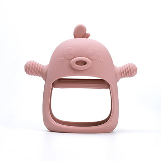 Siliconen bijthandschoen voor baby's Roze