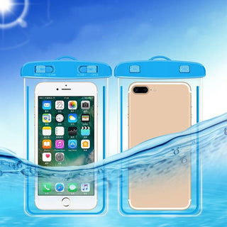 Waterdicht telefoonhoesje met glow-in-the-dark effect