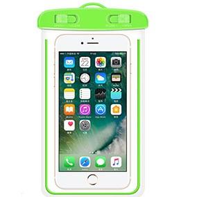 Waterdicht telefoonhoesje met glow-in-the-dark effect Groen